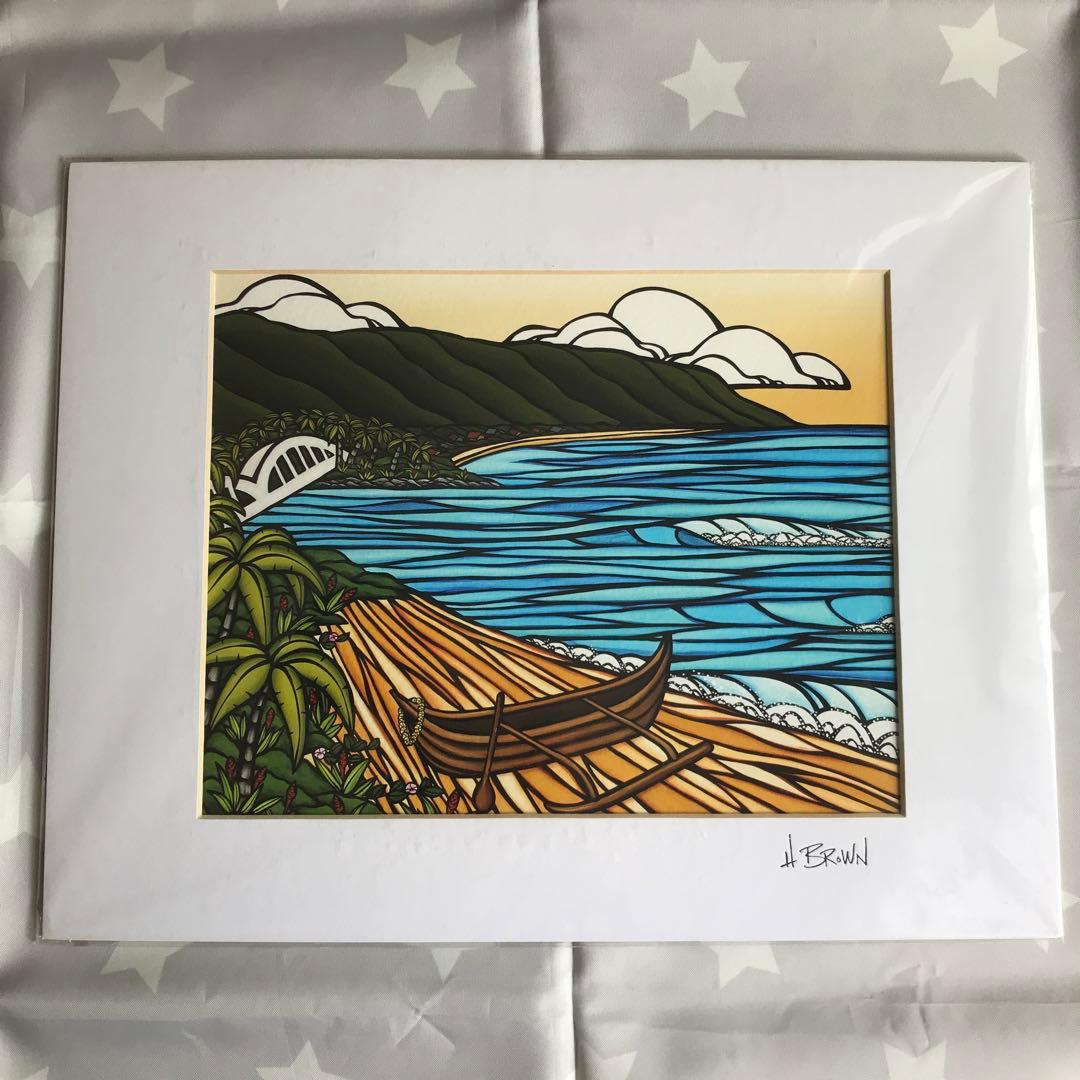 ヘザーブラウン　アート　haleiwa wa'a