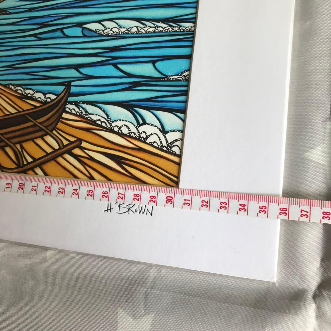 ヘザーブラウン　アート　haleiwa wa'a