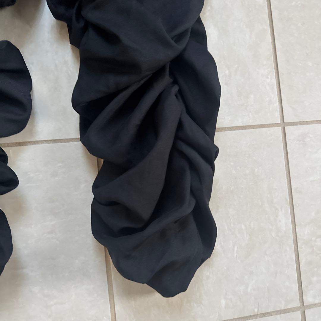 Land by MILKBOY 黒くしゅくしゅパンツ 赤い紐付き