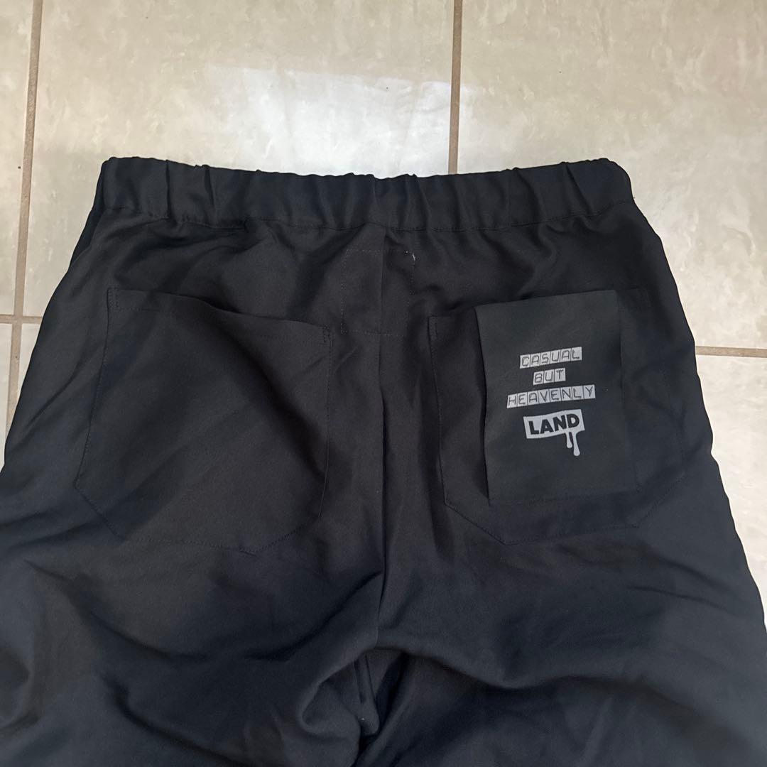 Land by MILKBOY 黒くしゅくしゅパンツ 赤い紐付き