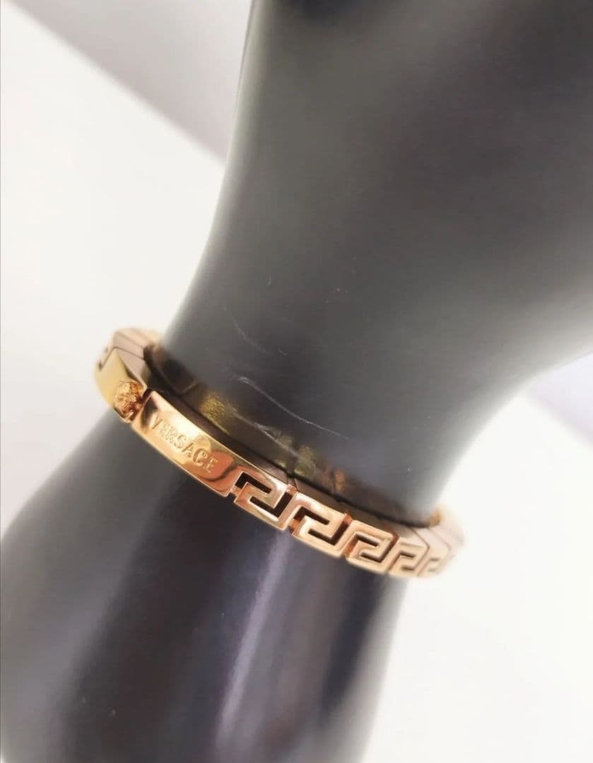 L02035□VERSACE グレカ バングル ブレスレット S