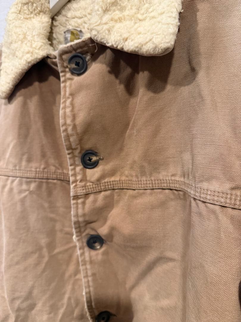 70s カーハート ボアコートジャケット フェード46