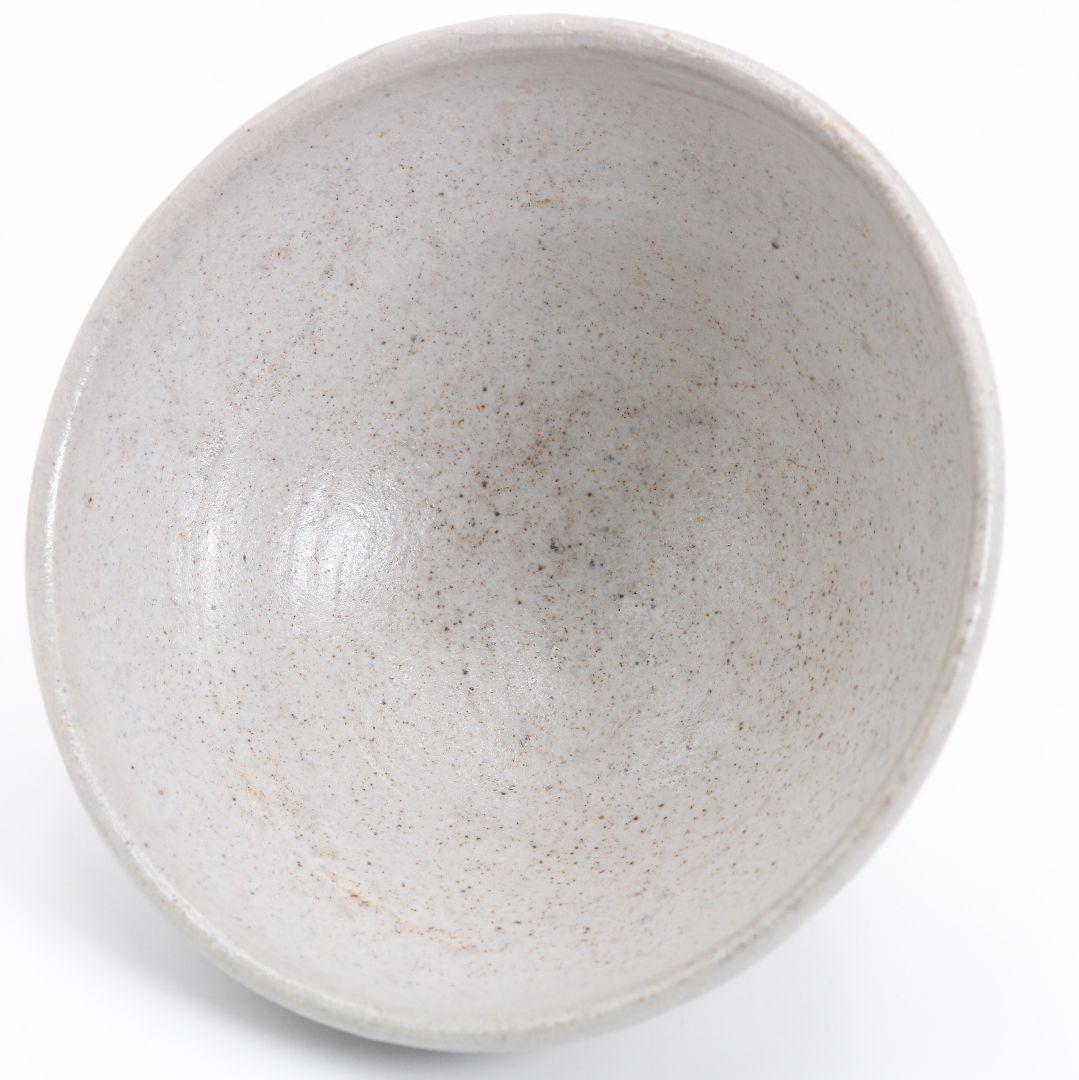 川喜田半泥子作 白掛茶碗 茶道具 共箱　V889
