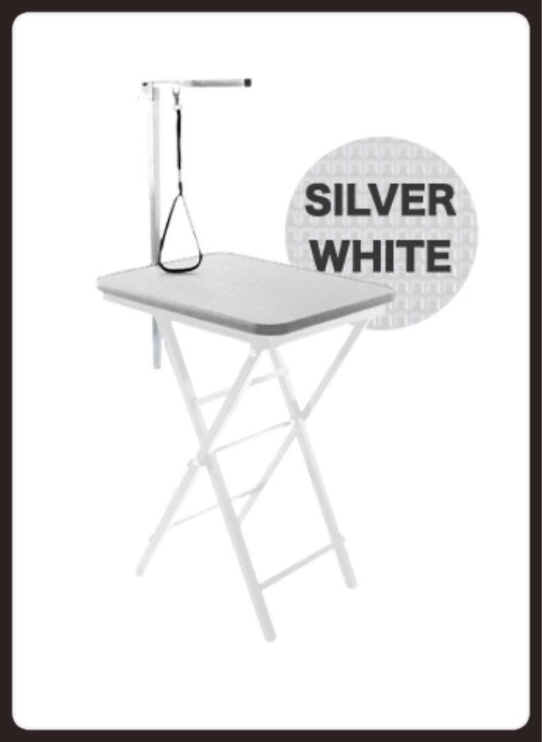 新品　トリミングテーブル　トリミング台　小型犬　トリミング　犬用品　シルバー