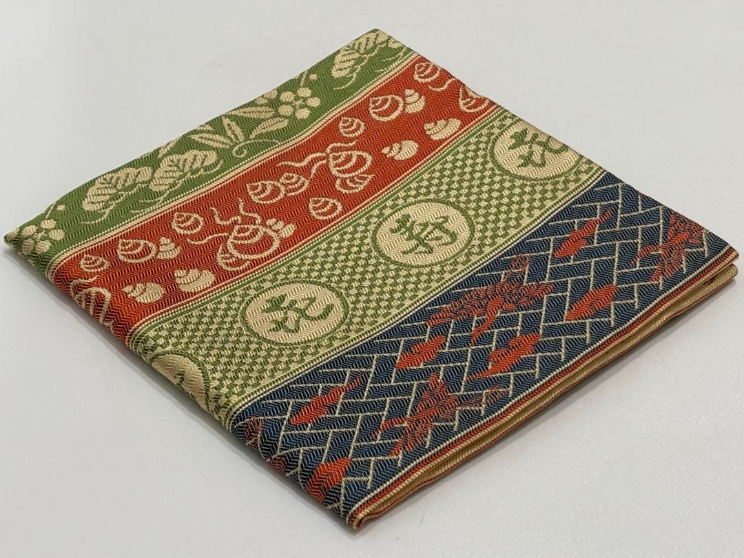 茶道具 土田友湖 而妙斎好 㐂寿フクサ 帛紗 共箱