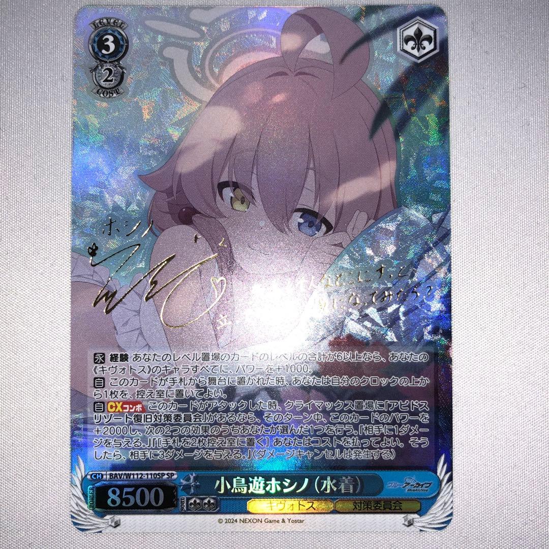 小鳥遊ホシノ 水着 sp ブルーアーカイブ ホシノ サイン