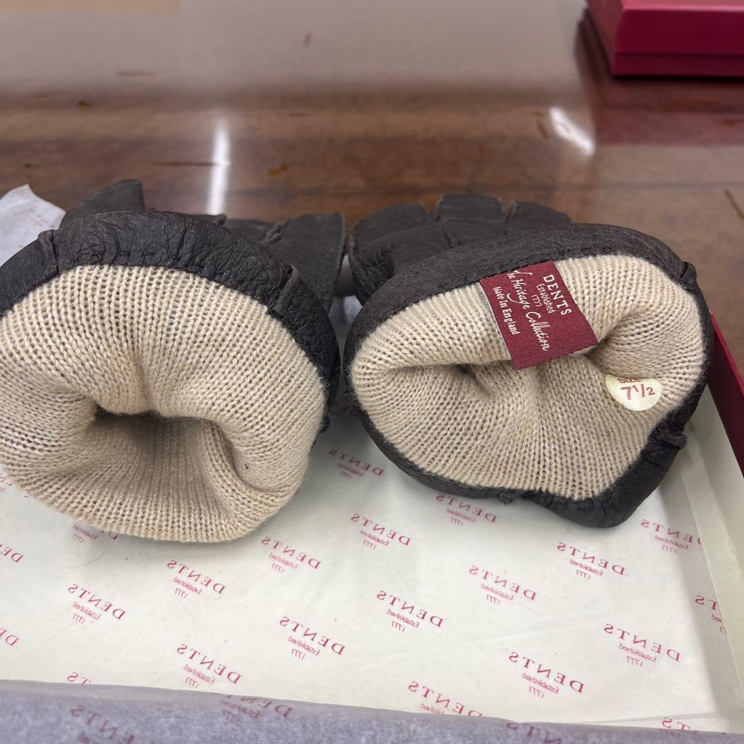 デンツ　ペッカリー　カシミアライニング