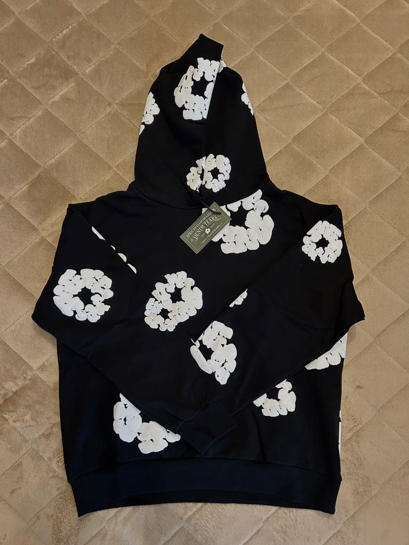 正規品　デニムティアーズ　パーカー　S 黒白 【24時間以内発送】