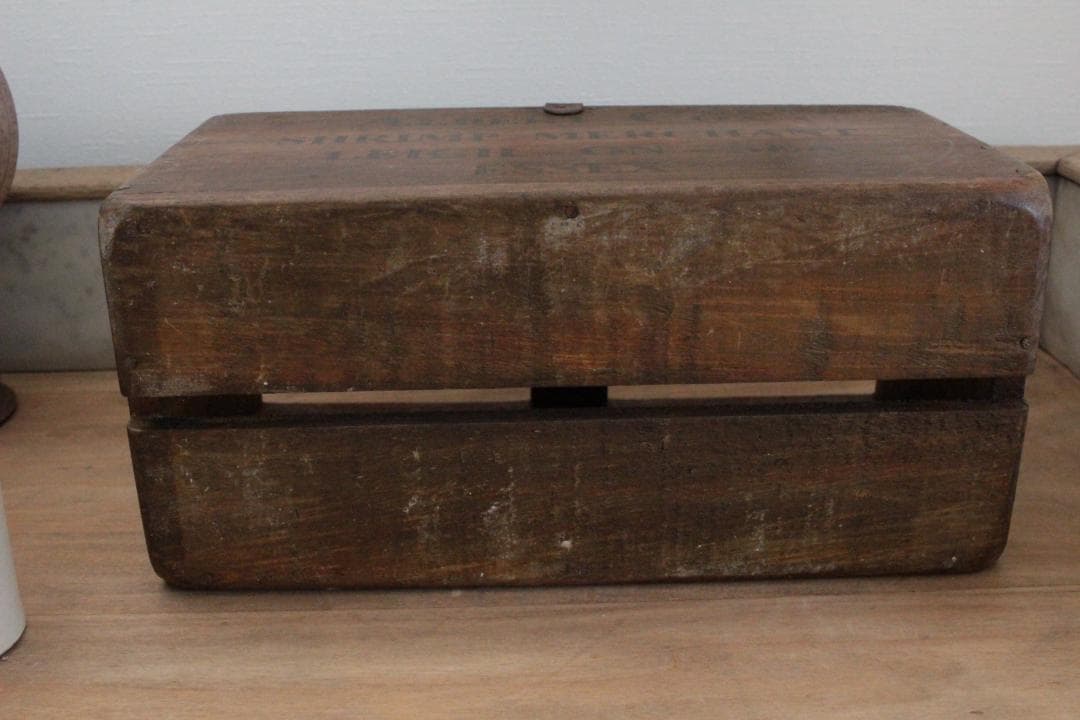 イギリスヴィンテージ/木箱小物入れ・コレクション収納