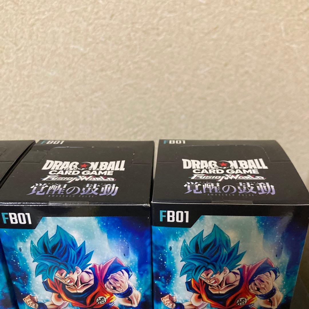 新品未開封3BOX テープ付き　ドラゴンボールフュージョンワールド　覚醒の鼓動