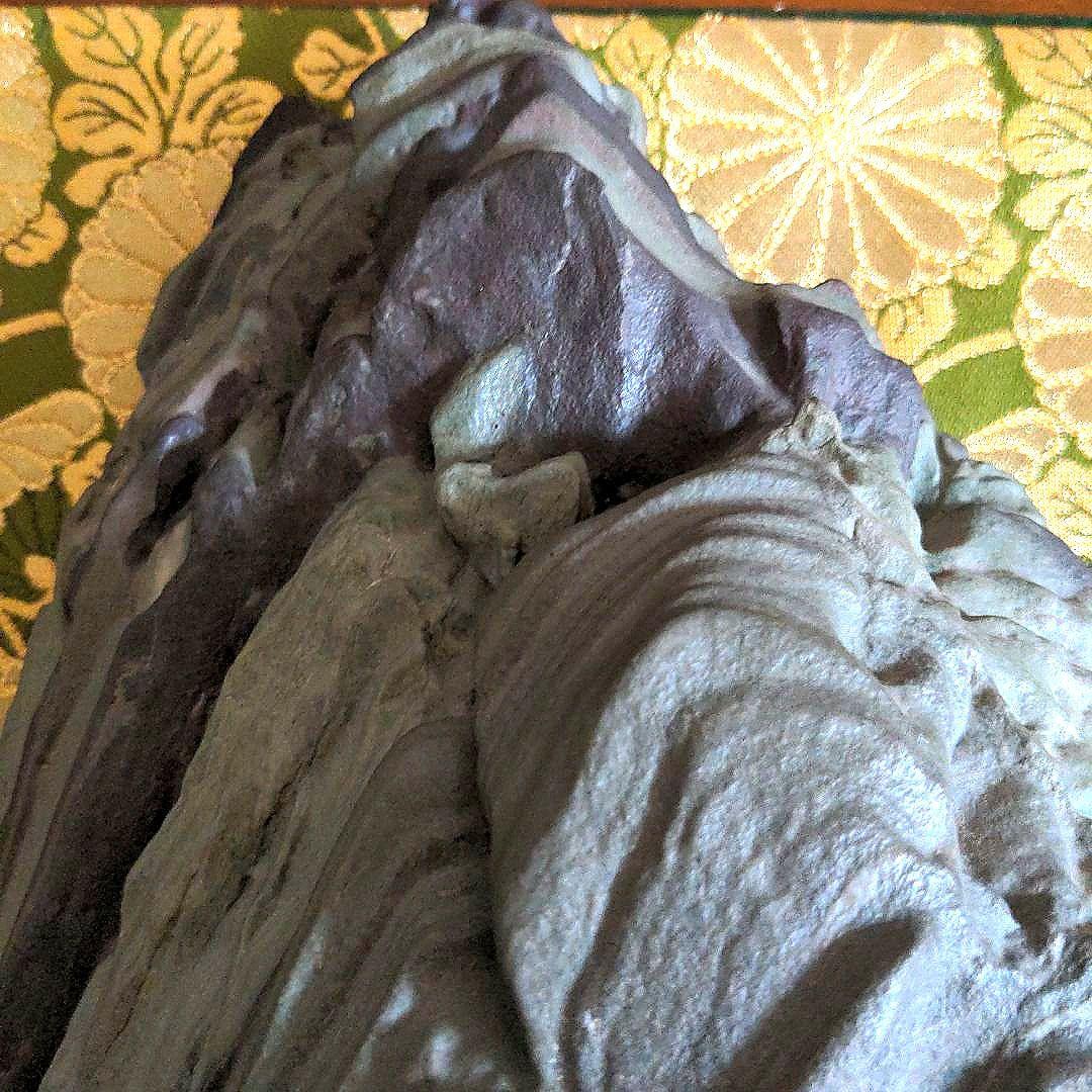 【最終価格】 紫雲石 台座付 水石 盆石