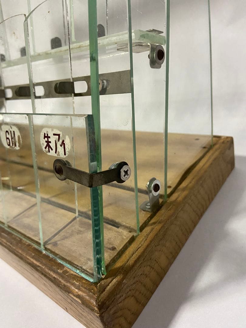 昭和レトロ ヨット鉛筆 販売用ディスプレイケース ガラス 店舗用什器 当時物