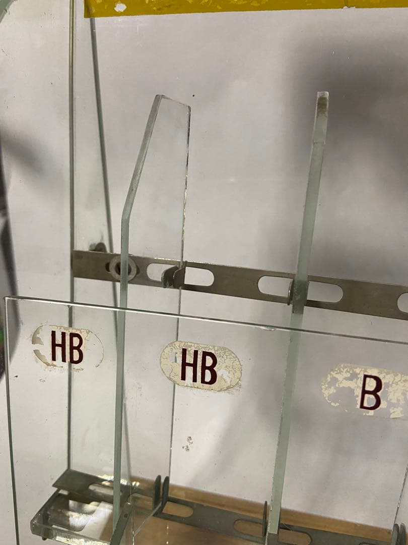 昭和レトロ ヨット鉛筆 販売用ディスプレイケース ガラス 店舗用什器 当時物