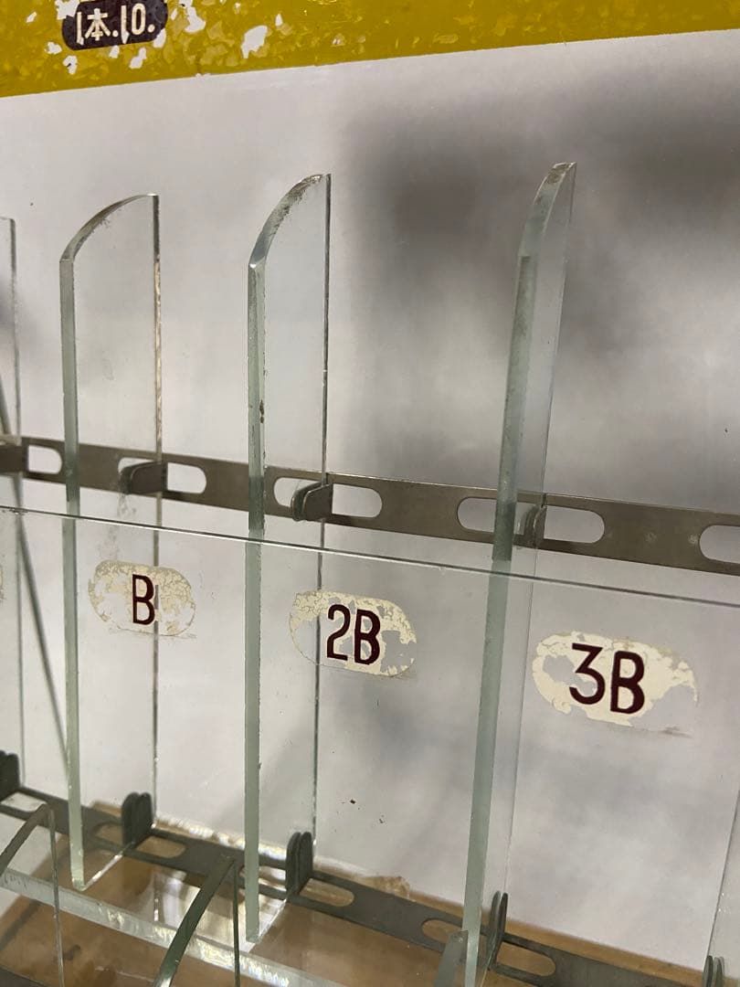 昭和レトロ ヨット鉛筆 販売用ディスプレイケース ガラス 店舗用什器 当時物