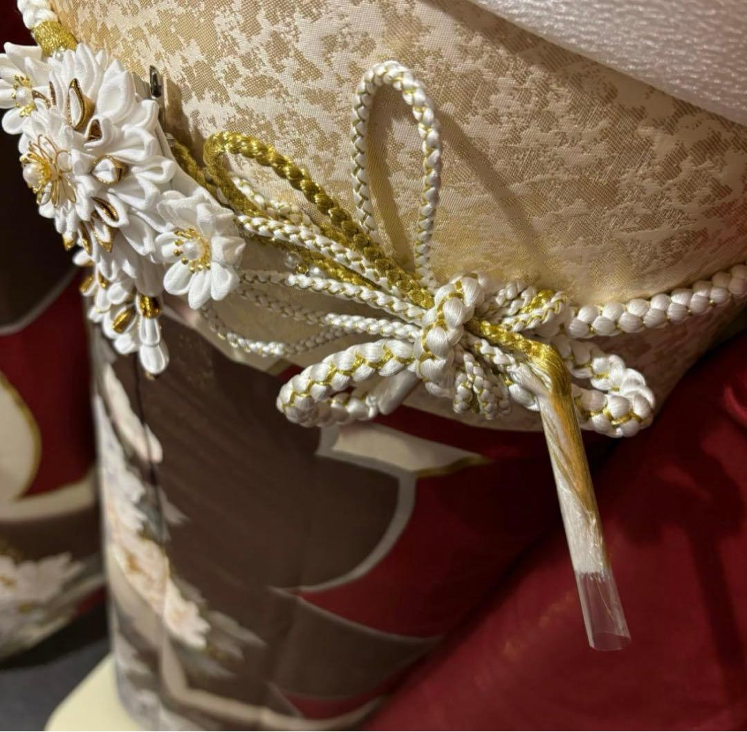 美品　作家物　牡丹　金通し　金駒刺繍　逸品　振袖　フルセット 振り袖