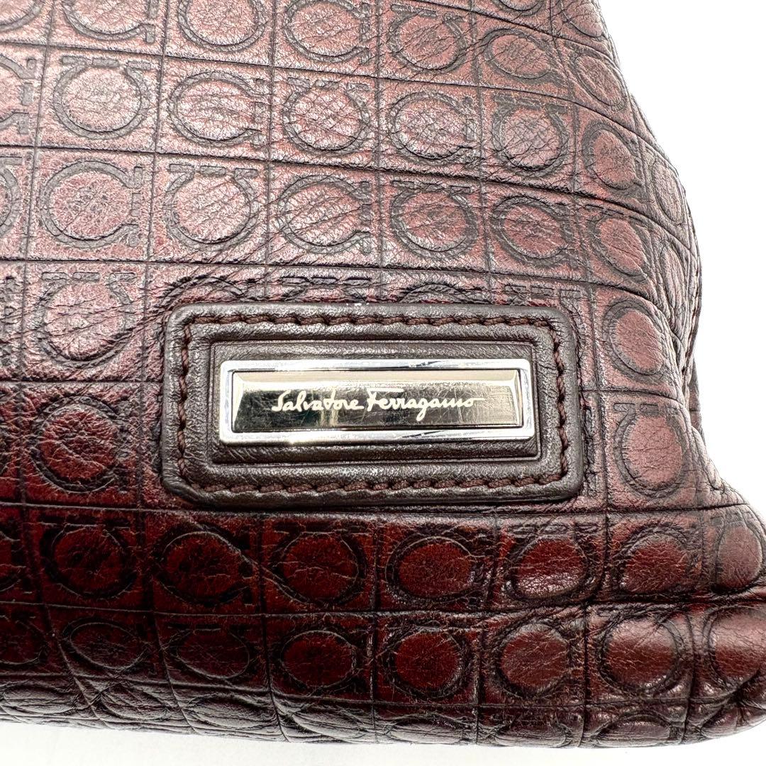 オールレザー 総柄 ガンチーニ サルバトーレフェラガモ 2way ブリーフケース