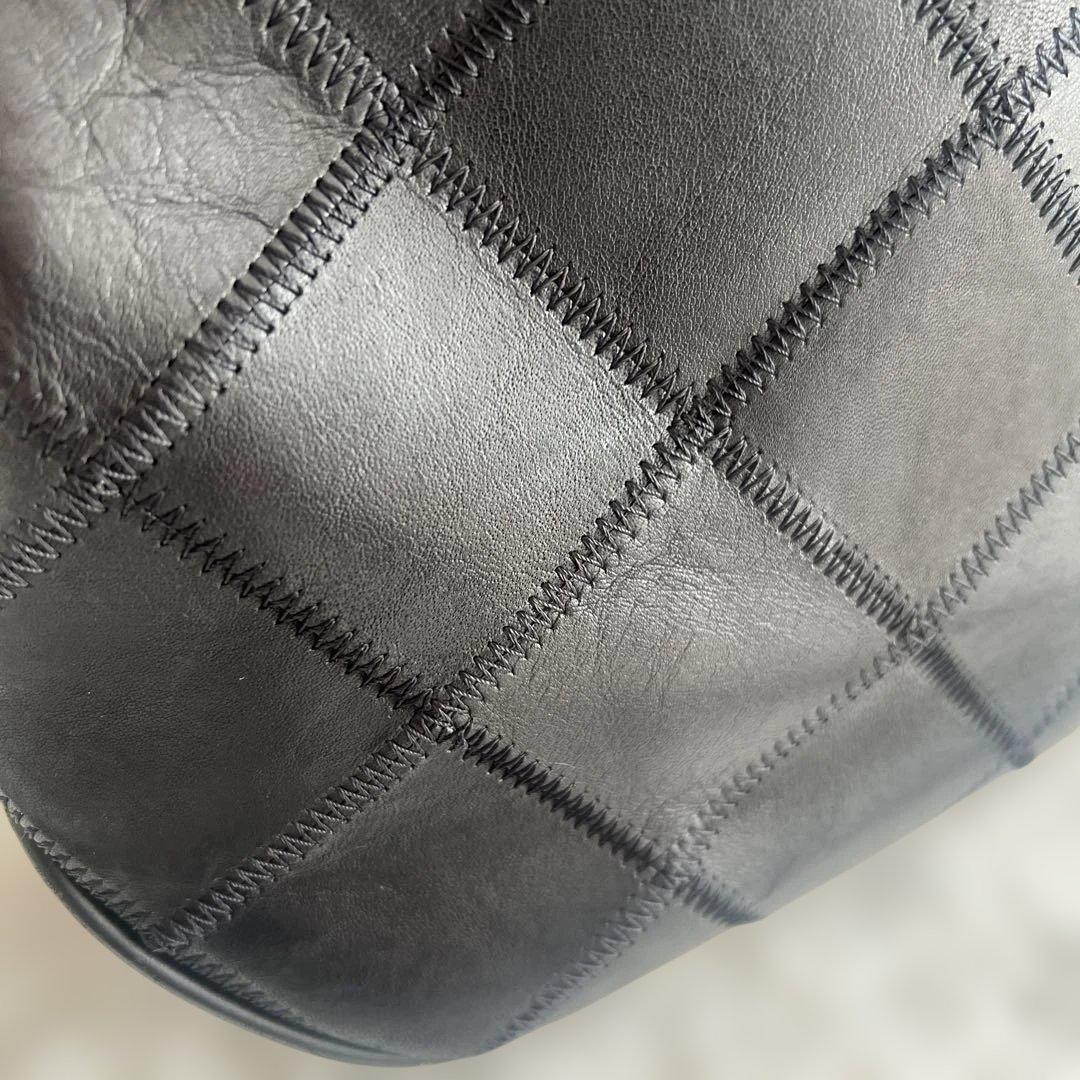 専用　TRION トライオン トートバッグ ボストントート（シボ革） パネル　ブ