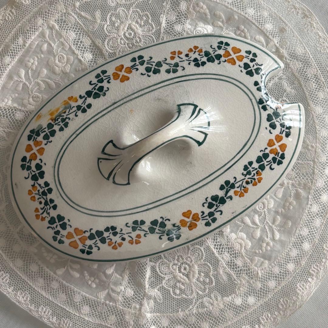 リュネビル Luneville クローバー柄 レギュミエ スーピエール