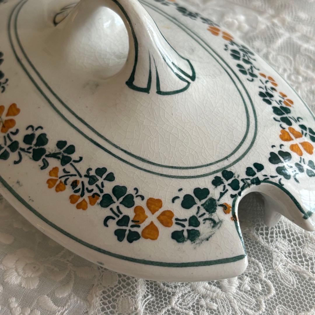 リュネビル Luneville クローバー柄 レギュミエ スーピエール