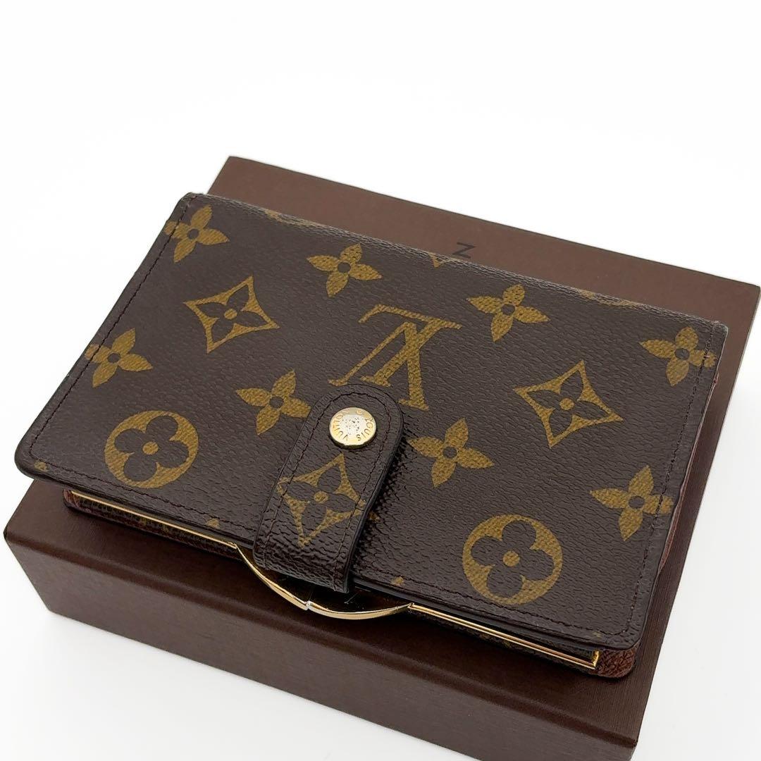 新型★箱付き★ルイヴィトン ヴィエノワ モノグラム 二つ折り財布 がま口財布