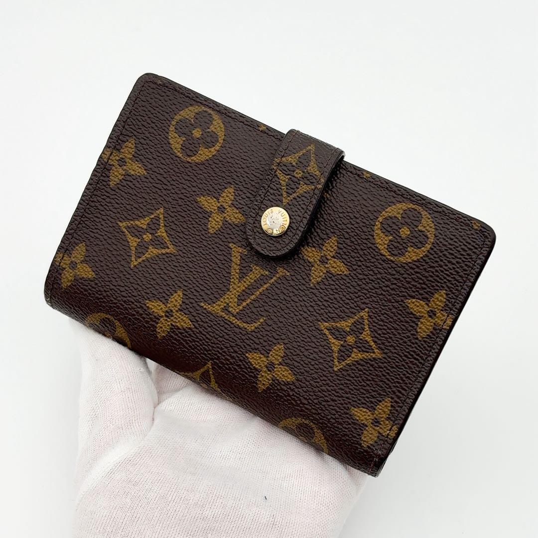 新型★箱付き★ルイヴィトン ヴィエノワ モノグラム 二つ折り財布 がま口財布