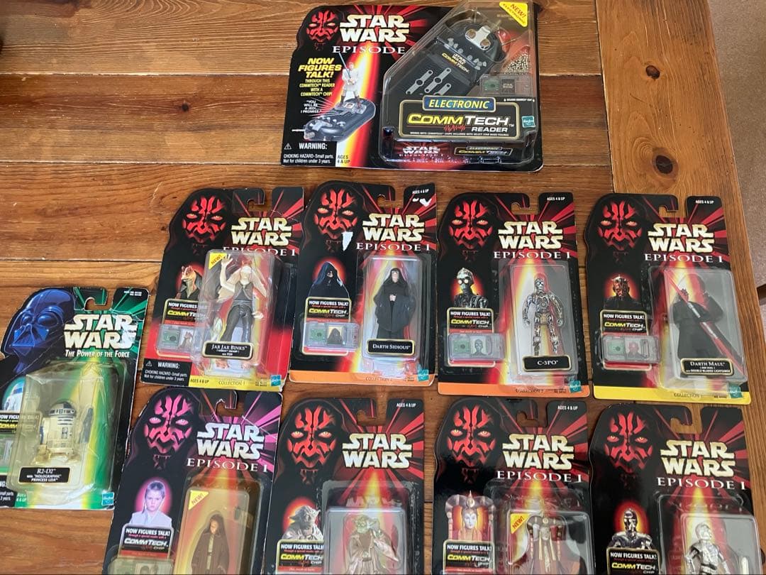 未使用品　スターウォーズ エピソード1 コムテックリーダー&フィギュア　セット