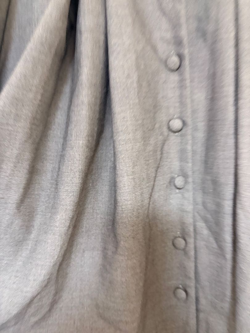 *難あり　sheglit シェグリット ハイウエストタックスカート　グレー M