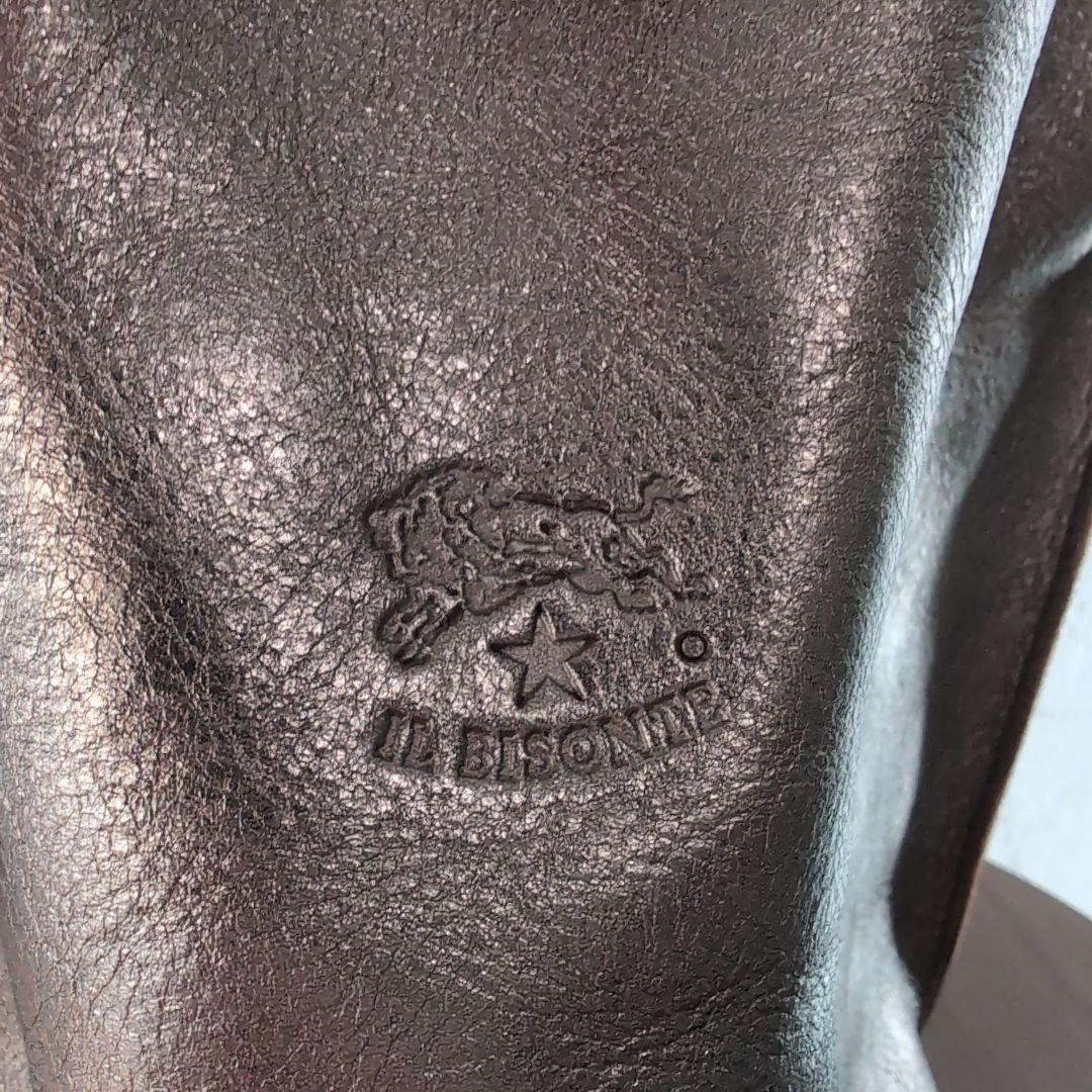 IL BISONTE バケツ型ショルダーバッグ ゴールド