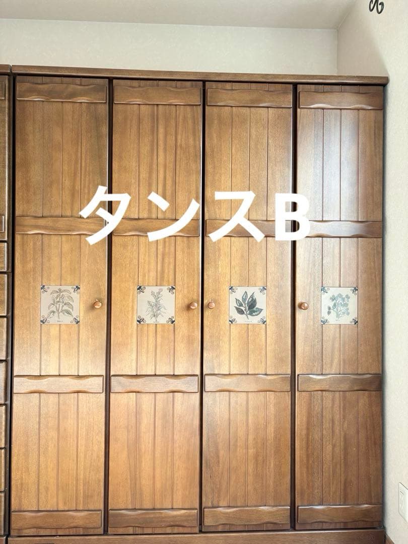 引越し処分 1/25まで｜スパニッシュ調 アンティーク タンスB 大型家具