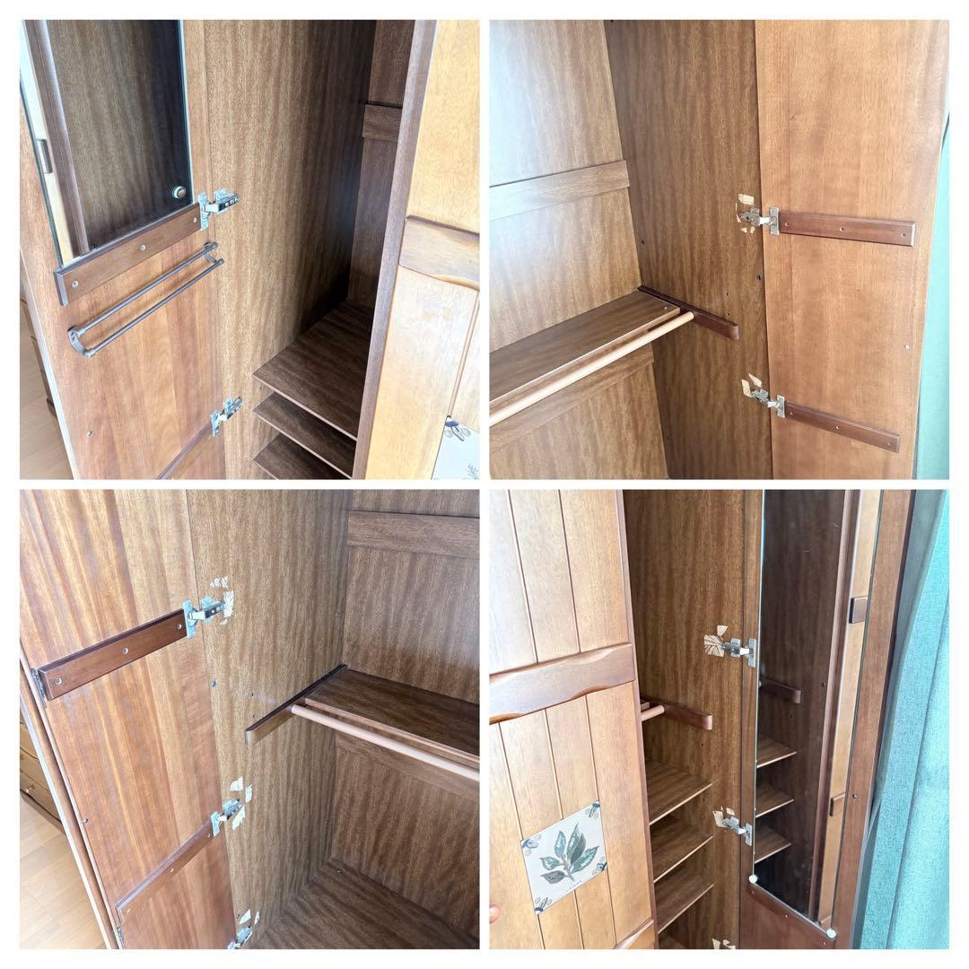 引越し処分 1/25まで｜スパニッシュ調 アンティーク タンスB 大型家具