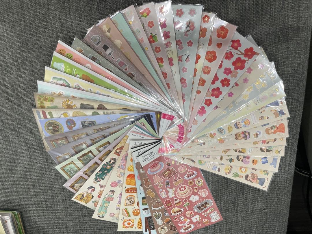 シール集め引退　527枚　100均中心　キャラクターシール　多種類　まとめ売り