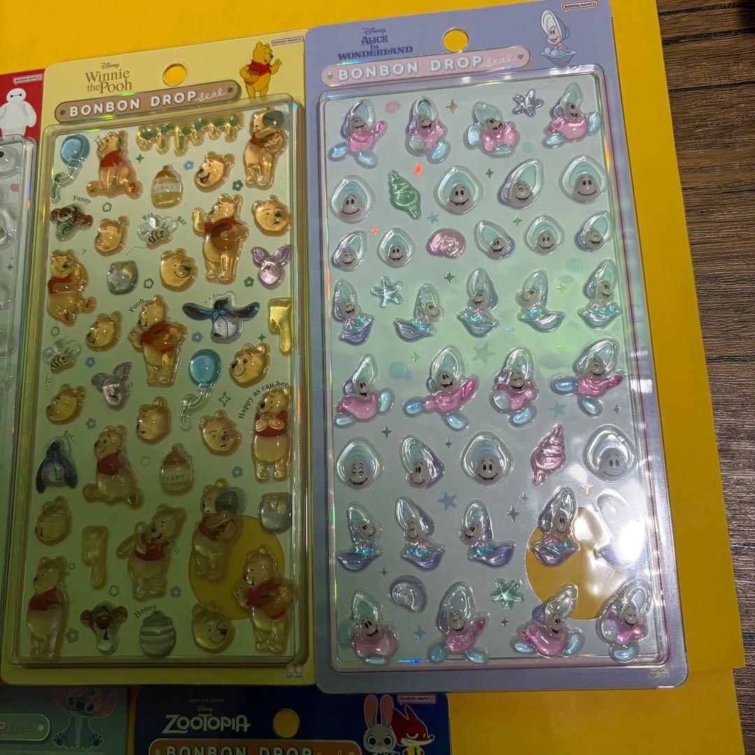 【正規品】ボンボンドロップシール　ディズニー　ズートピア等　9枚セット