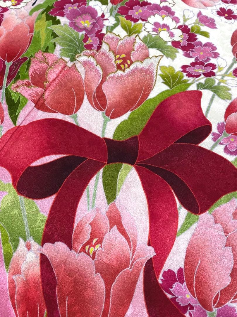 振袖 豪華 平子理沙×Lako Kula チューリップ 身丈167cm 撥水加工