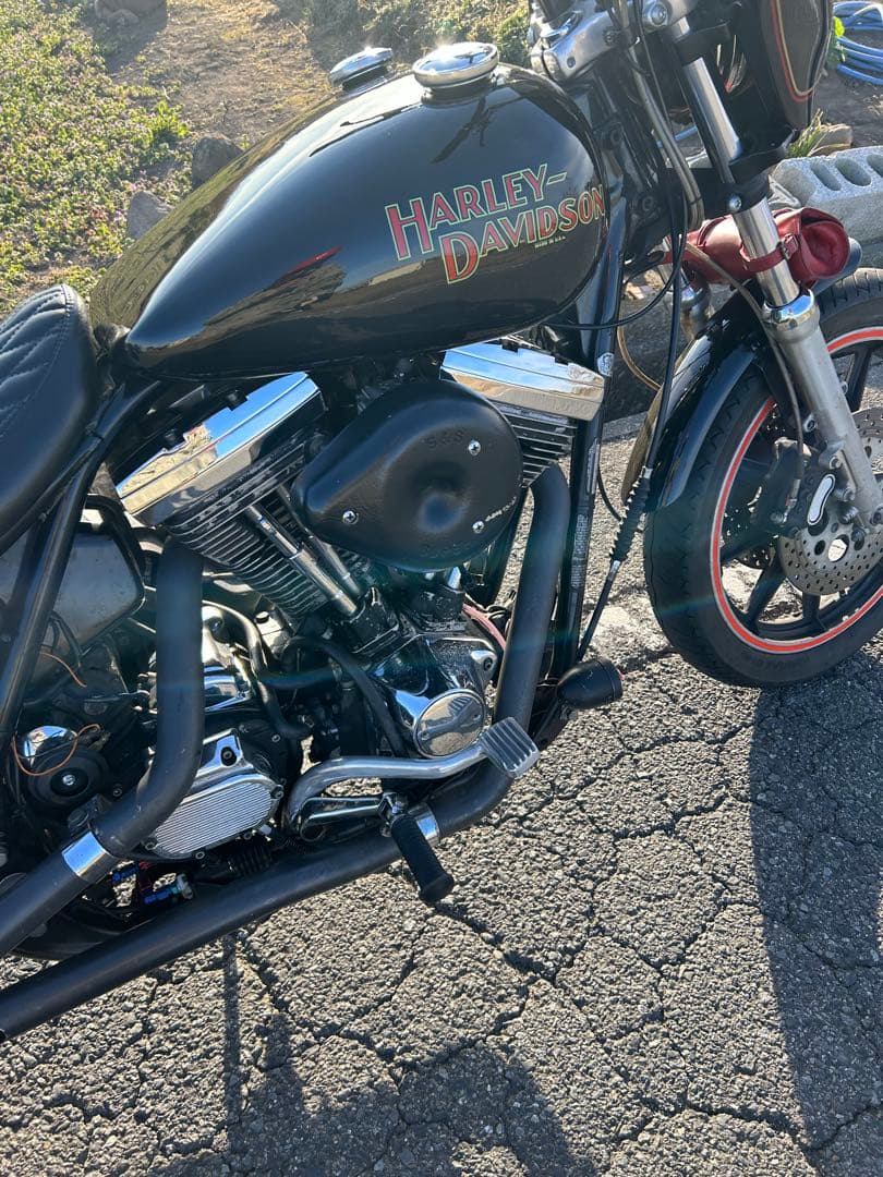 HARLEY-DAVIDSON 黒 タンク　FXR