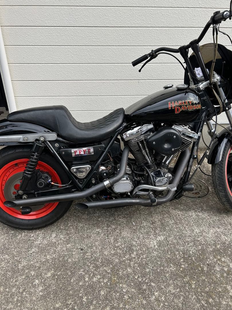 HARLEY-DAVIDSON 黒 タンク　FXR