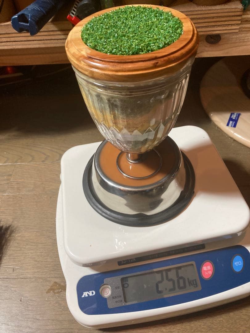 極3 小型猛禽パーチ、ファルコンブロック（透明ガラス）