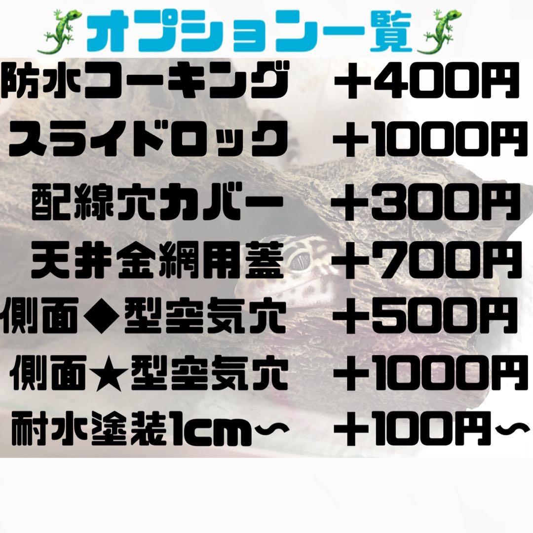 爬虫類ケージ　爬虫類飼育ゲージ　90×45×45サイズ　天井金網仕様