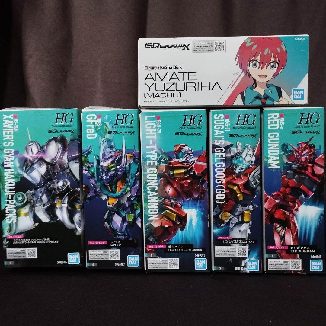 ガンプラ6点【ギャン/GFreD/軽キャノン/ゲルググ/赤いガンダム/マチュ】