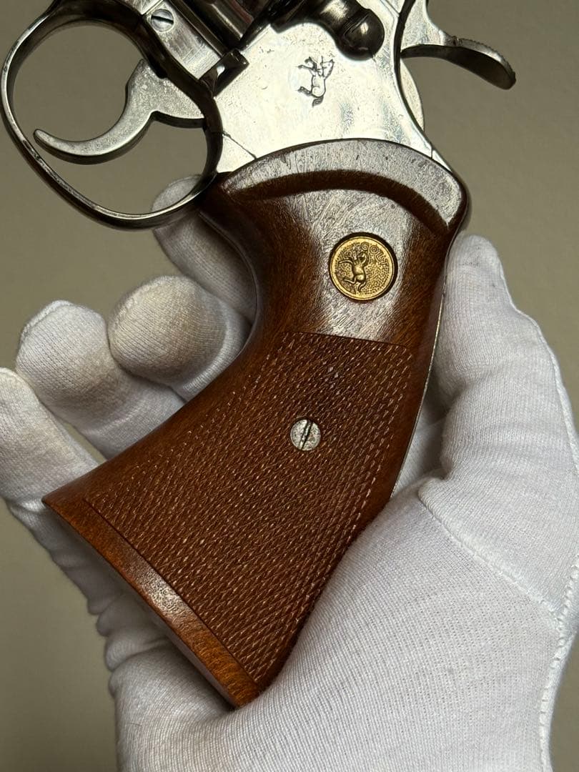 タナカ コルト パイソン 6インチ ニッケルフィニッシュ シルバー ガスガン