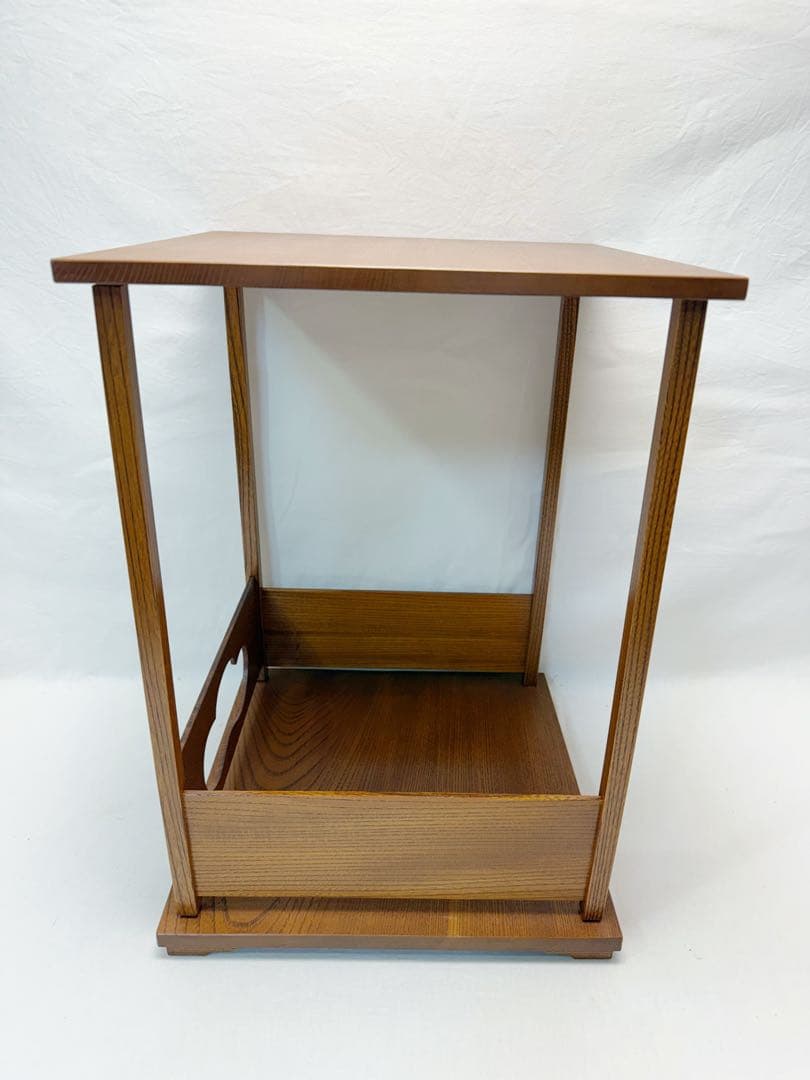 ほぼ未使用 茶道具 松スリ漆 常盤棚 煎茶棚 組み立式 元箱