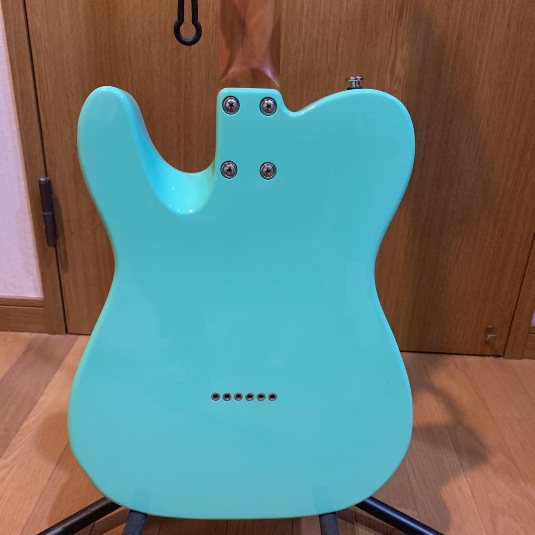 EART セミホロウボディ エレキギター ミントグリーン　ステンレスフレット