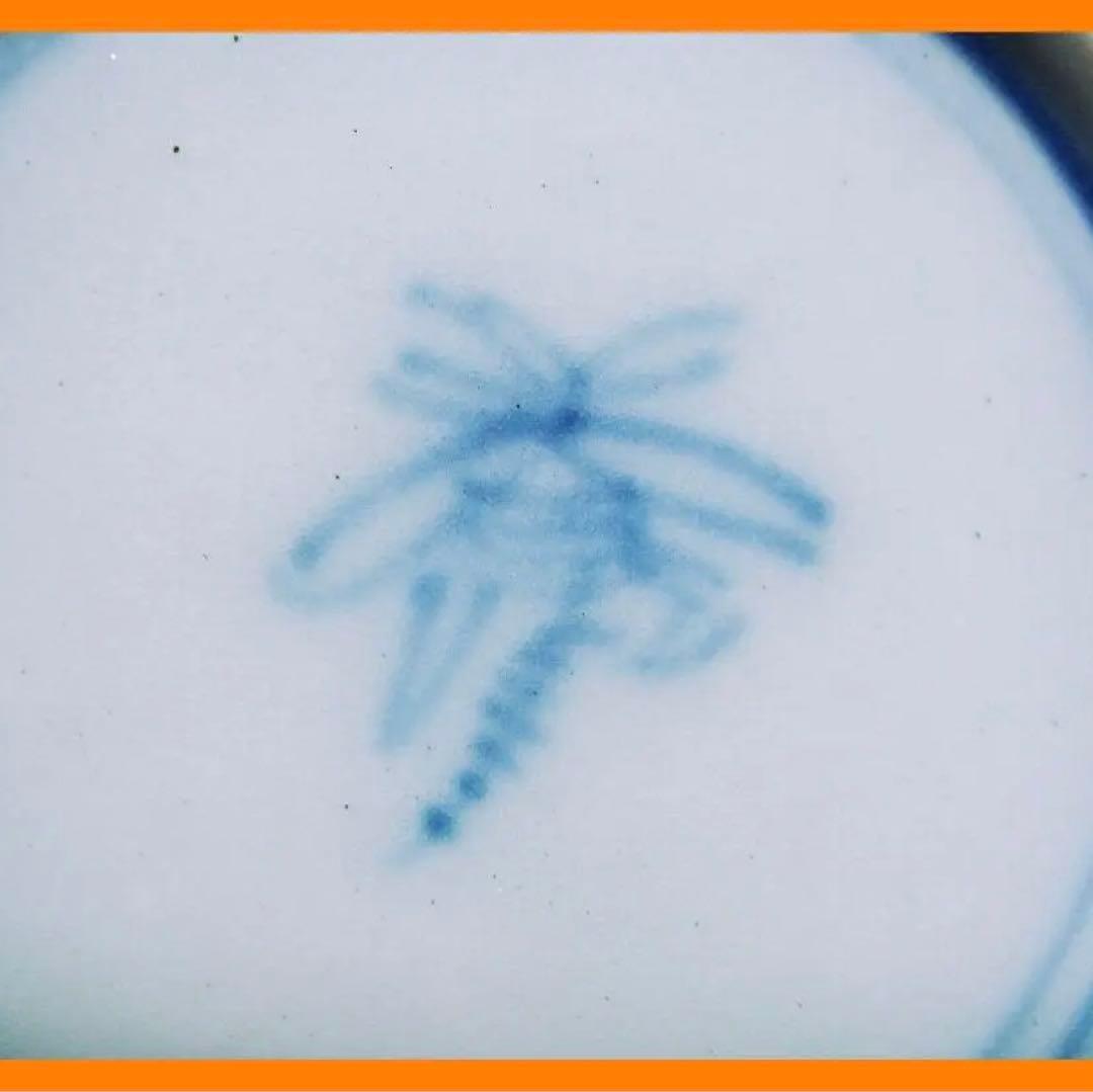 580『染付 雲龍文 皿』変わった銘　/骨董品 古美術 古玩 アンティーク