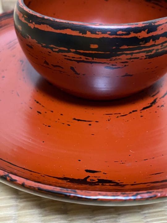 根来塗、天目台 三代村瀬 治兵衛作