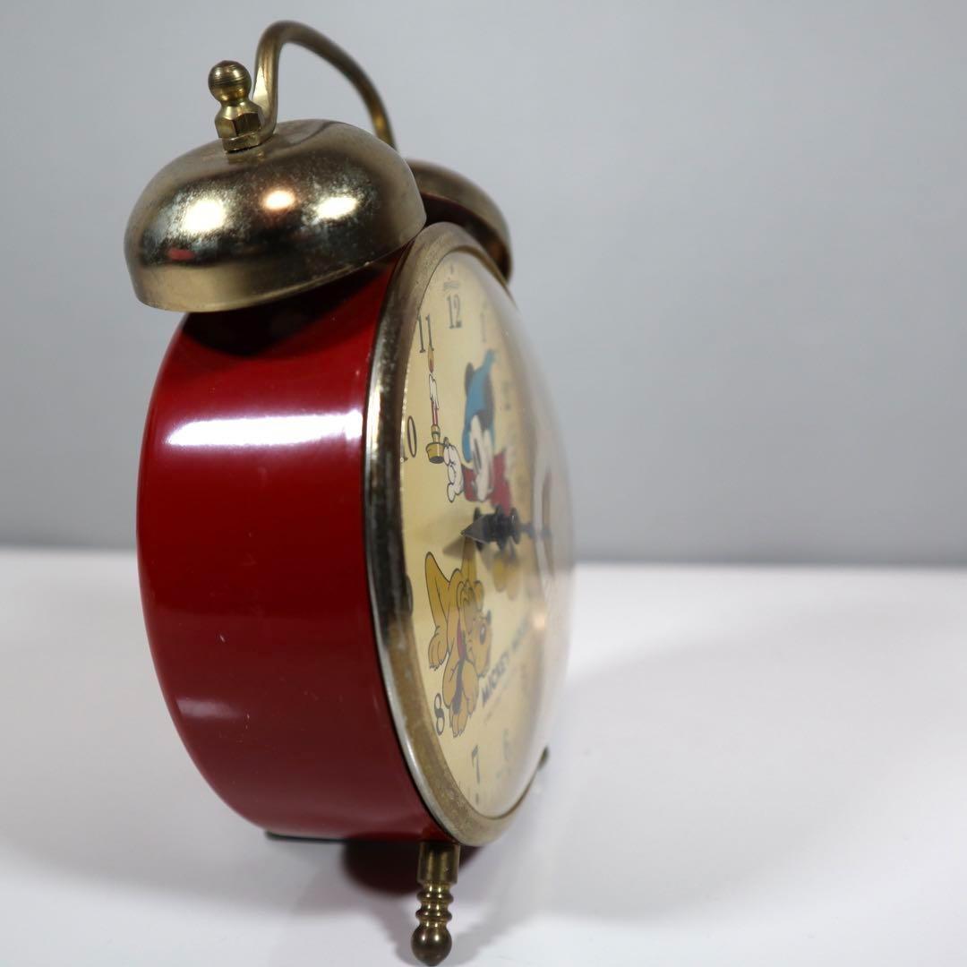 【動作OK】BRADLEYその③ 1960～70年ミッキー ゼンマイ目覚まし時計