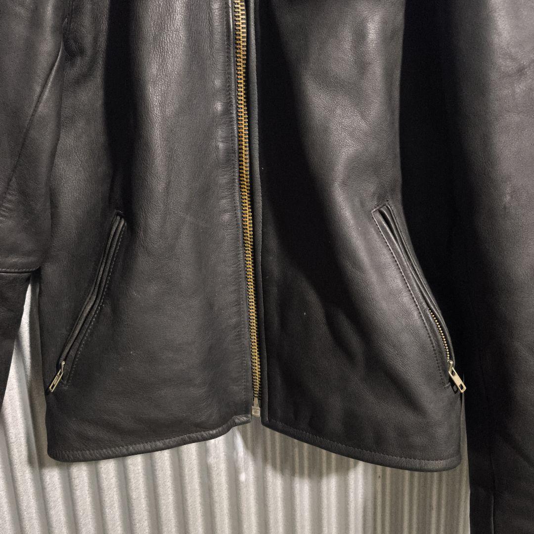 FREEDOM シングルライダース レザージャケット 42 ステアハイド 本革