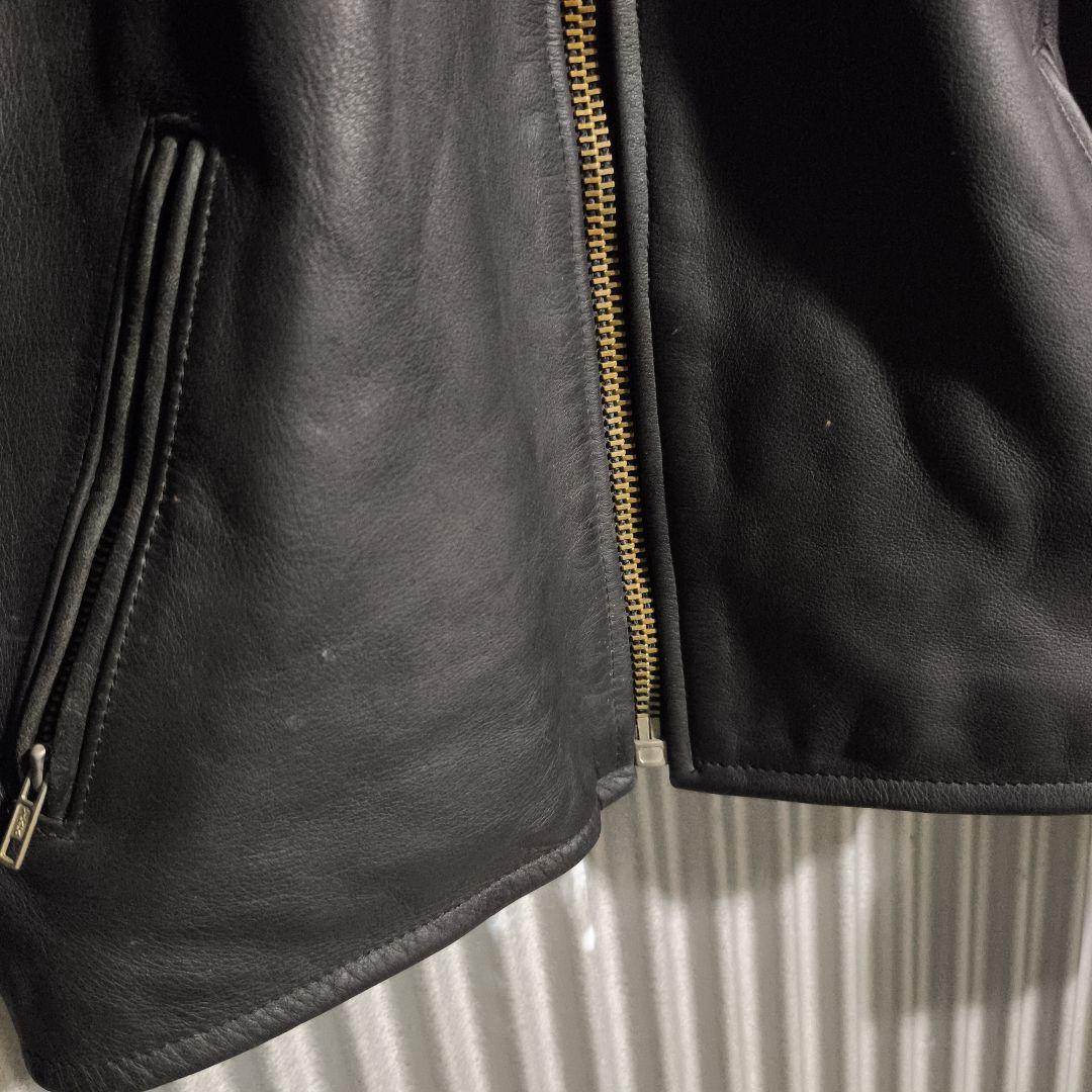 FREEDOM シングルライダース レザージャケット 42 ステアハイド 本革