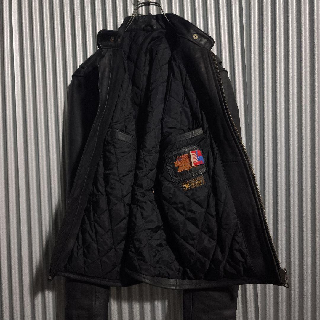 FREEDOM シングルライダース レザージャケット 42 ステアハイド 本革