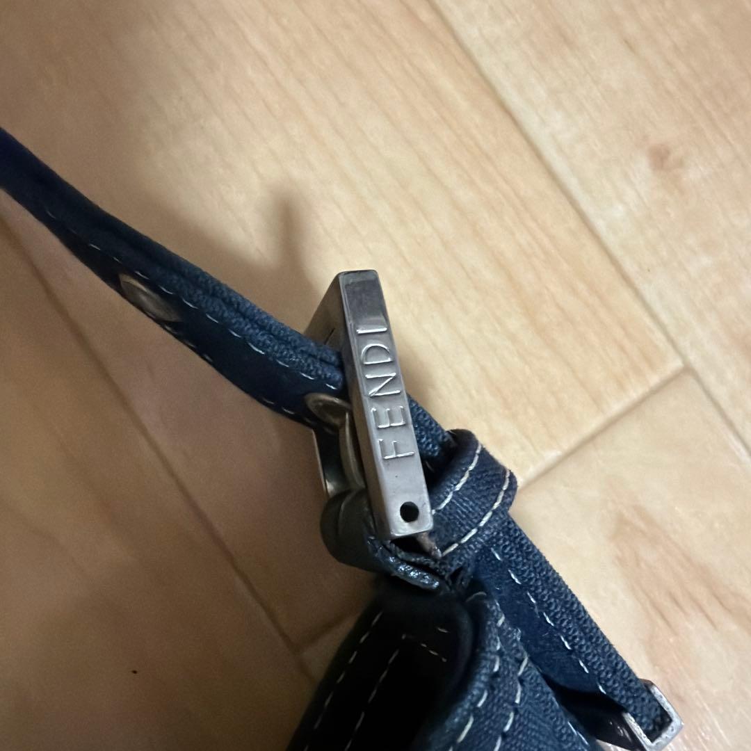 FENDI フェンディ マンマバケット マーブル デニム ショルダーバック 希少