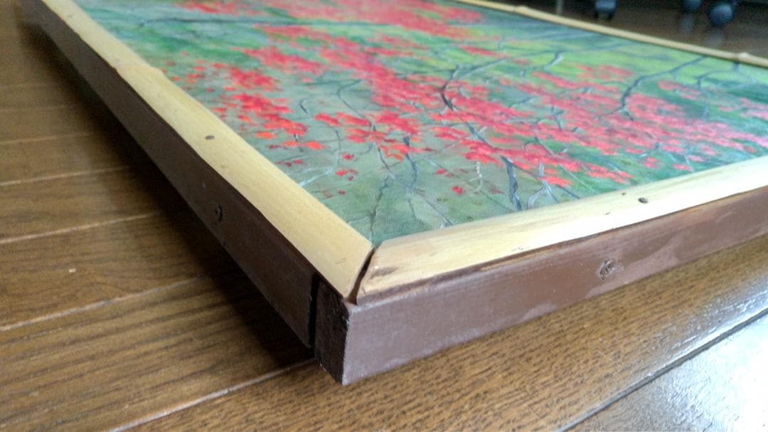 「花貫渓谷の秋」油絵 油彩画 絵画 風景画F30号