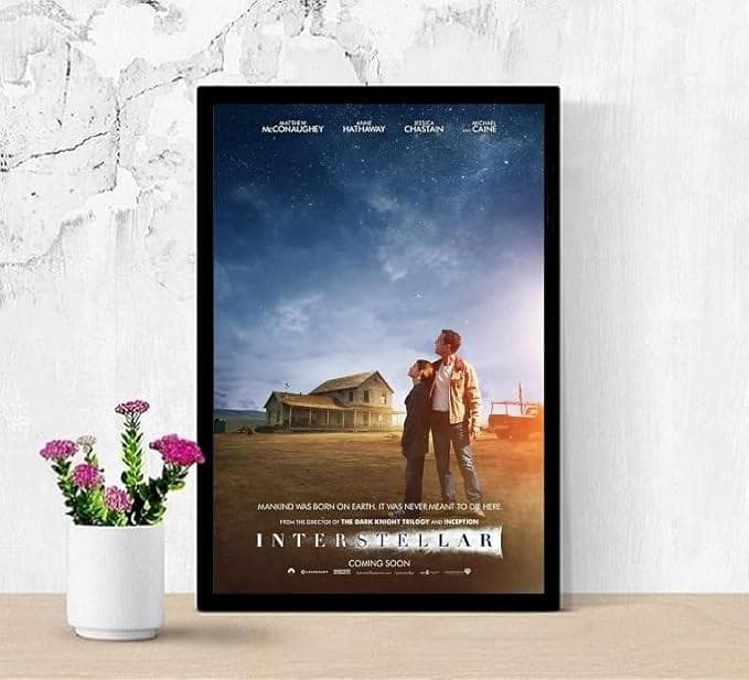 3点セット 黒額 映画ポスター インターステラー mp4 他2点